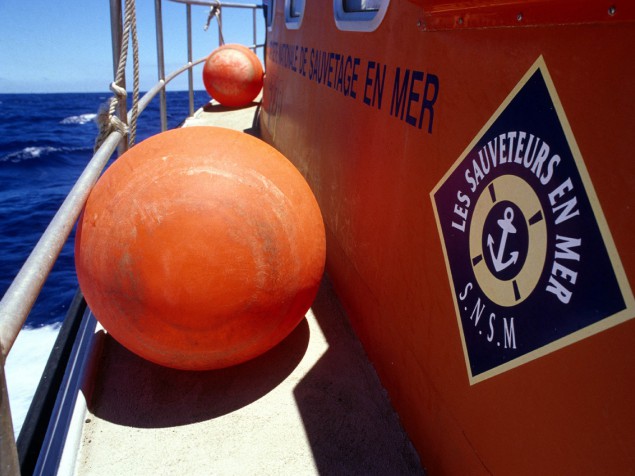 Les sauveteurs en mer a bord de leur bateau