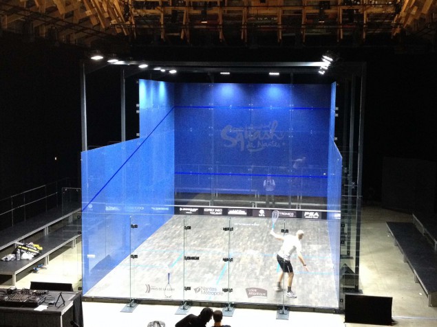 Pour la première édition de l'Open international de squash, l'association de Rezé a investi dans un court vitré