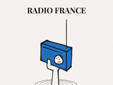 Affiche utilisée par Radio France lors des grèves en mars dernier