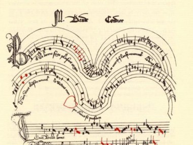 Baude Cordier- partition en forme de coeur