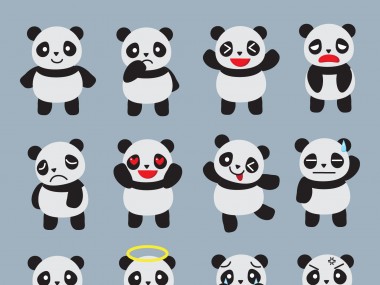 des pandas mignons