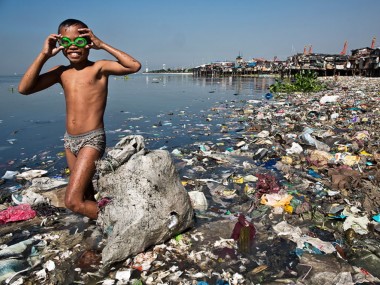 Pollution plastique à Manille
