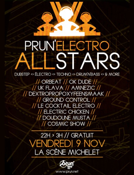 Prun' Electro Allstars 9 novembre 2012