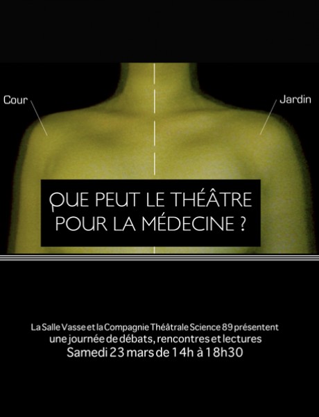 Affiche le théâtre pour la médecine