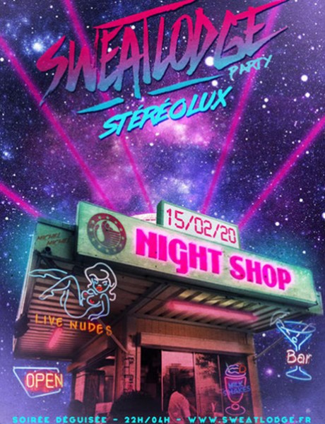 Sweatlodge Party Night Shop 